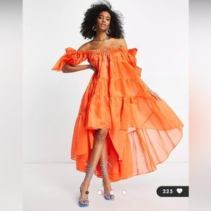 ASOS Off the Shoulder Maxi